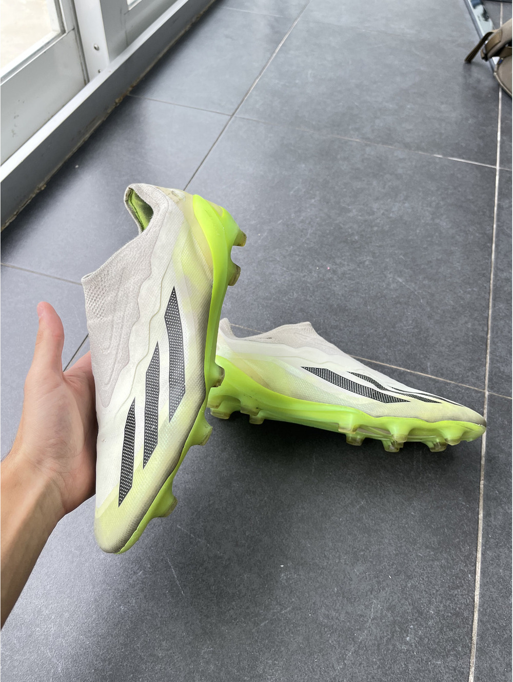 adidas X Crazyfast.1 Laceless FG Soccer Cleats US Size 10.5